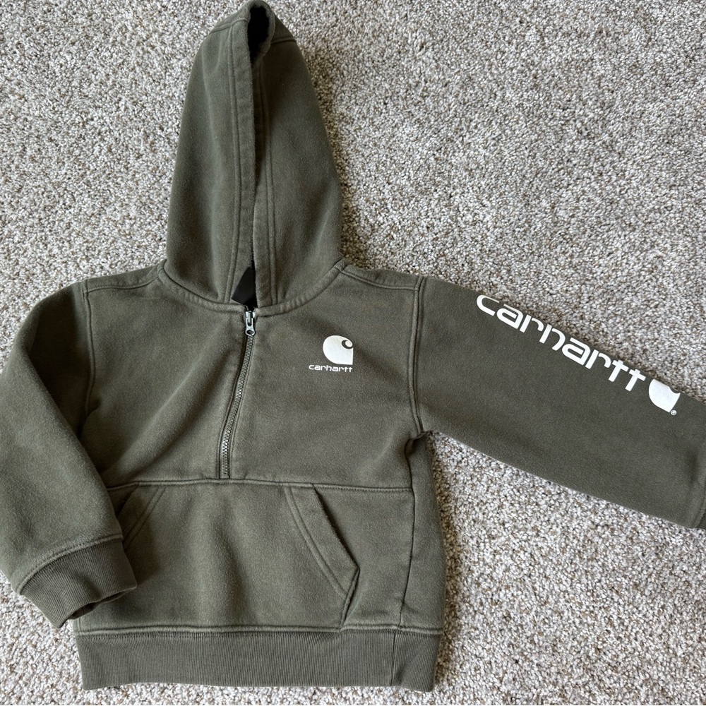Carhartt Kids' Olive Green Hoodie